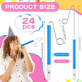 Syhood slide whistles in pink set promote interactive play and group activities.