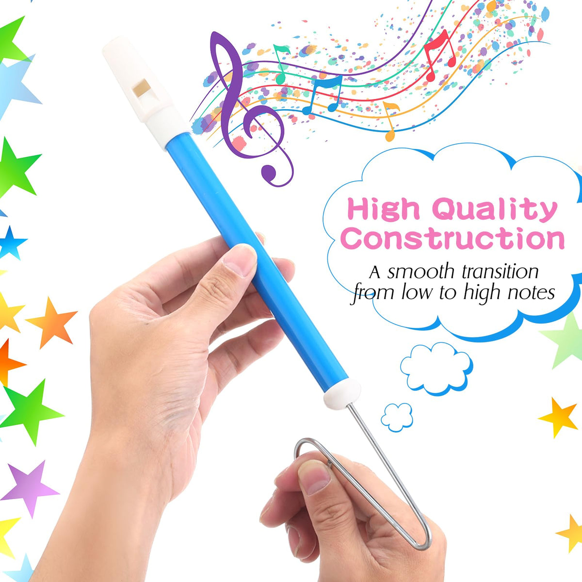 Syhood slide whistles in yellow set brighten events and solo practice sessions.
