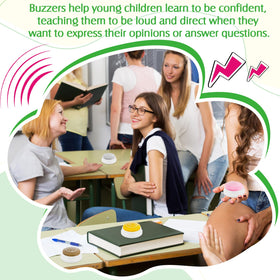 Syhood duck buzzer with bright LED cues for interactive learning
