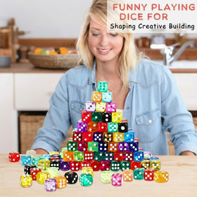 Syhood durable acrylic dice with clear numerals for long-term use.