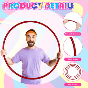 Syhood green glitter hoop supports playful cardio sessions and group practice