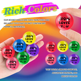 Syhood Jesus Loves You bouncy ball green adds color to celebrations