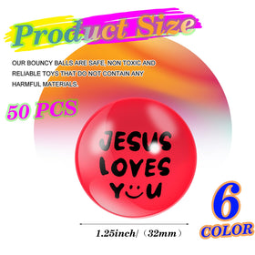 Syhood Jesus Loves You bouncy ball yellow boosts attention in lessons
