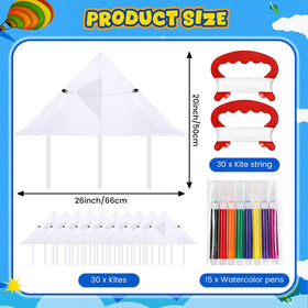 Syhood watercolor pens in 8 colors for vibrant kite designs