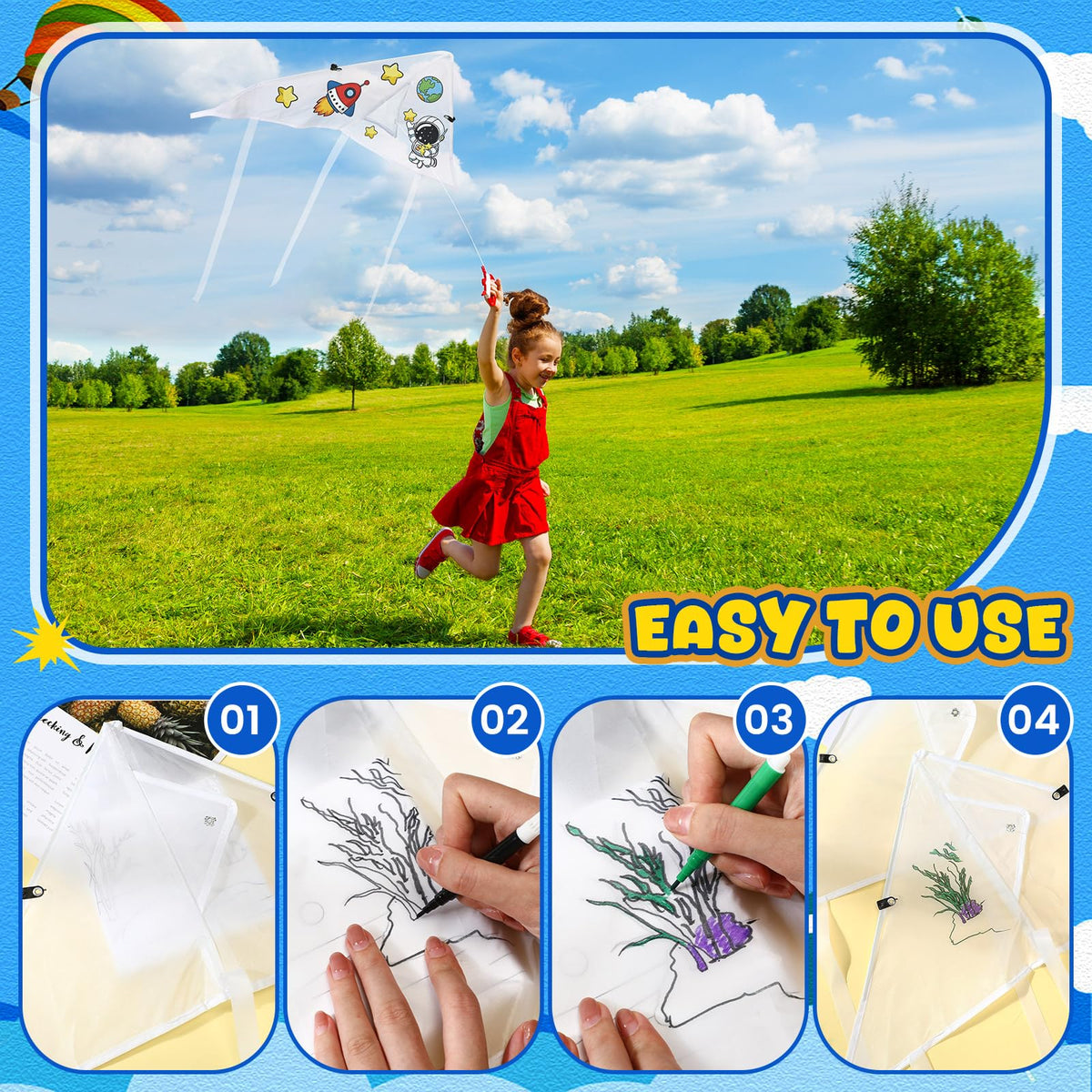 Syhood kite string 164 ft enables long-distance outdoor flights