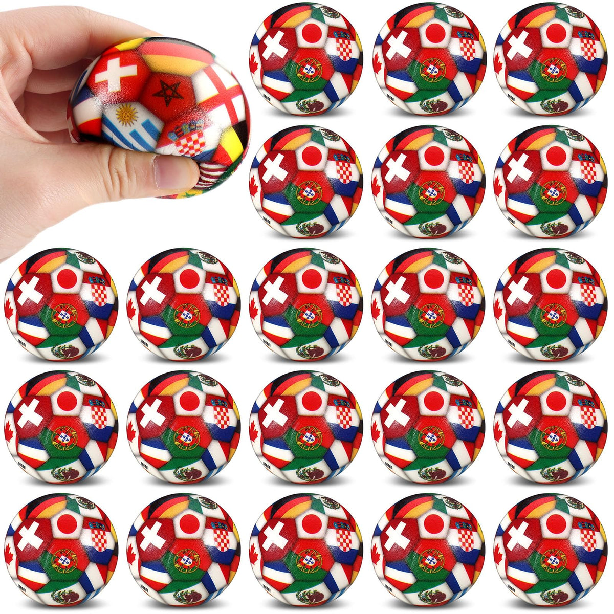Syhood mini soccer stress ball 6 cm, ideal for desk focus and stress relief
