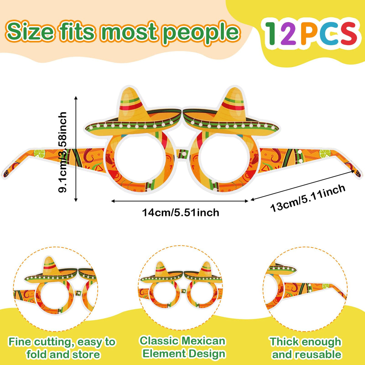 Syhood sombrero headband straw fabric, comfortable wearable party accent.