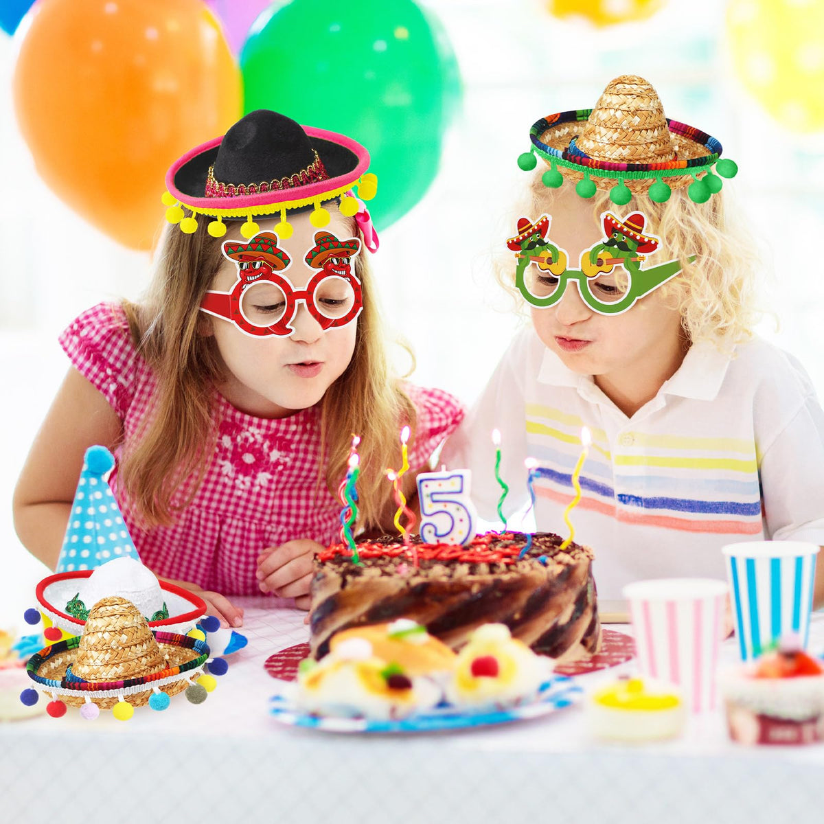 Syhood party photo prop wall decor, easy to hang and stage a fiesta.