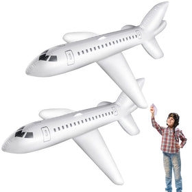 Syhood white large inflatable airplane – front view for outdoor party decor.