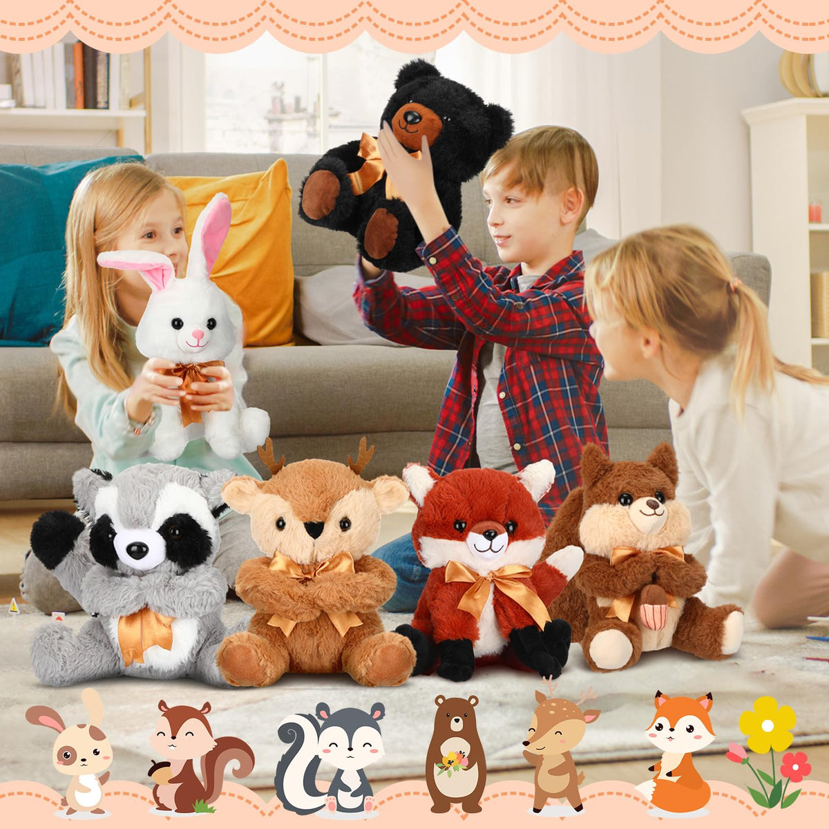 Syhood woodland bear plush — soft stitching for comforting bedtime companions