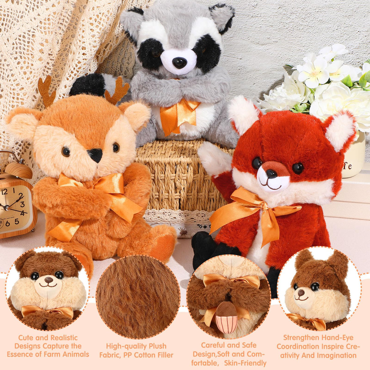 Syhood woodland elk plush — compact forest friend for gift baskets and nursery decor