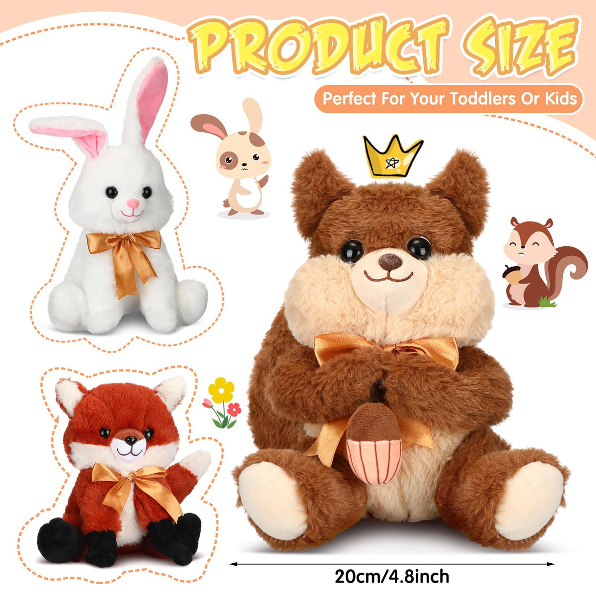 Syhood woodland fox plush — vivid character for storytelling and party decor