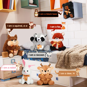 Syhood woodland raccoon plush — soft fabric for playtime and keepsake displays