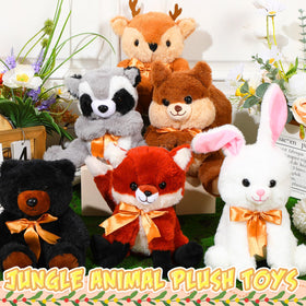 Syhood woodland squirrel plush — bright accents for long-lasting playtime