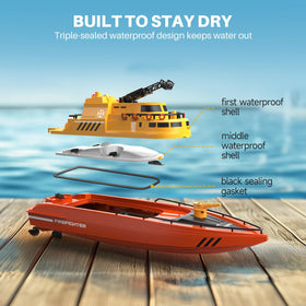SYMA one-key water spray adds interactive excitement.
