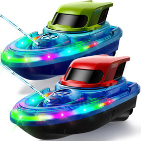SYMA two pack RC boats seen from the front for family racing