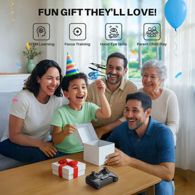 SYMA RC helicopter as a family gift for shared play.