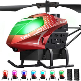 SYMA RC helicopter in flight showing up to 40 minutes of flight time