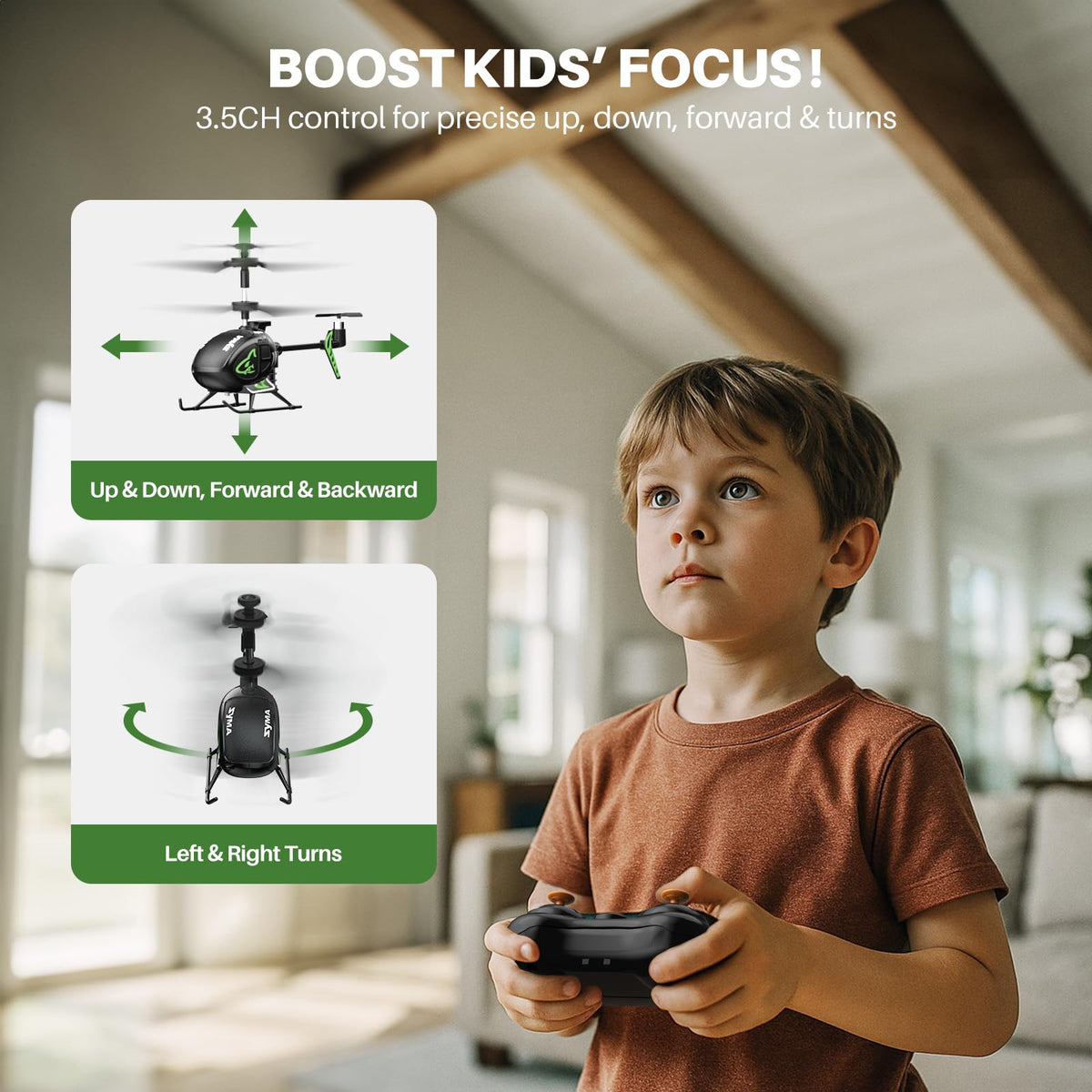 SYMA S100 2.4GHz multiplayer-ready RC helicopter for family play.