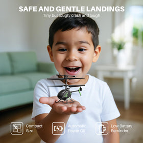 SYMA S100 compact desk-size helicopter ready for quick indoor fun.