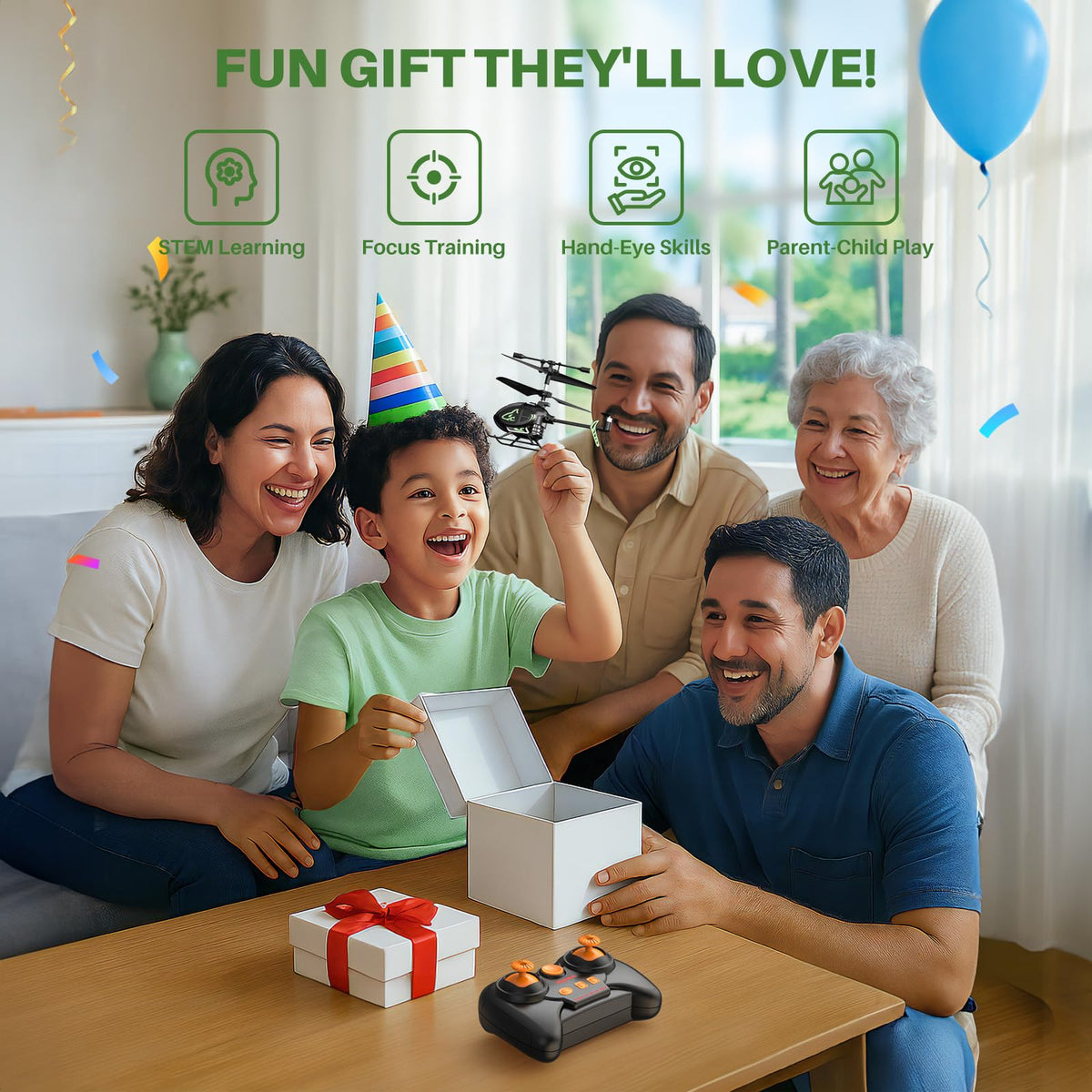 SYMA S100 makes a great gift for kids and family game nights.