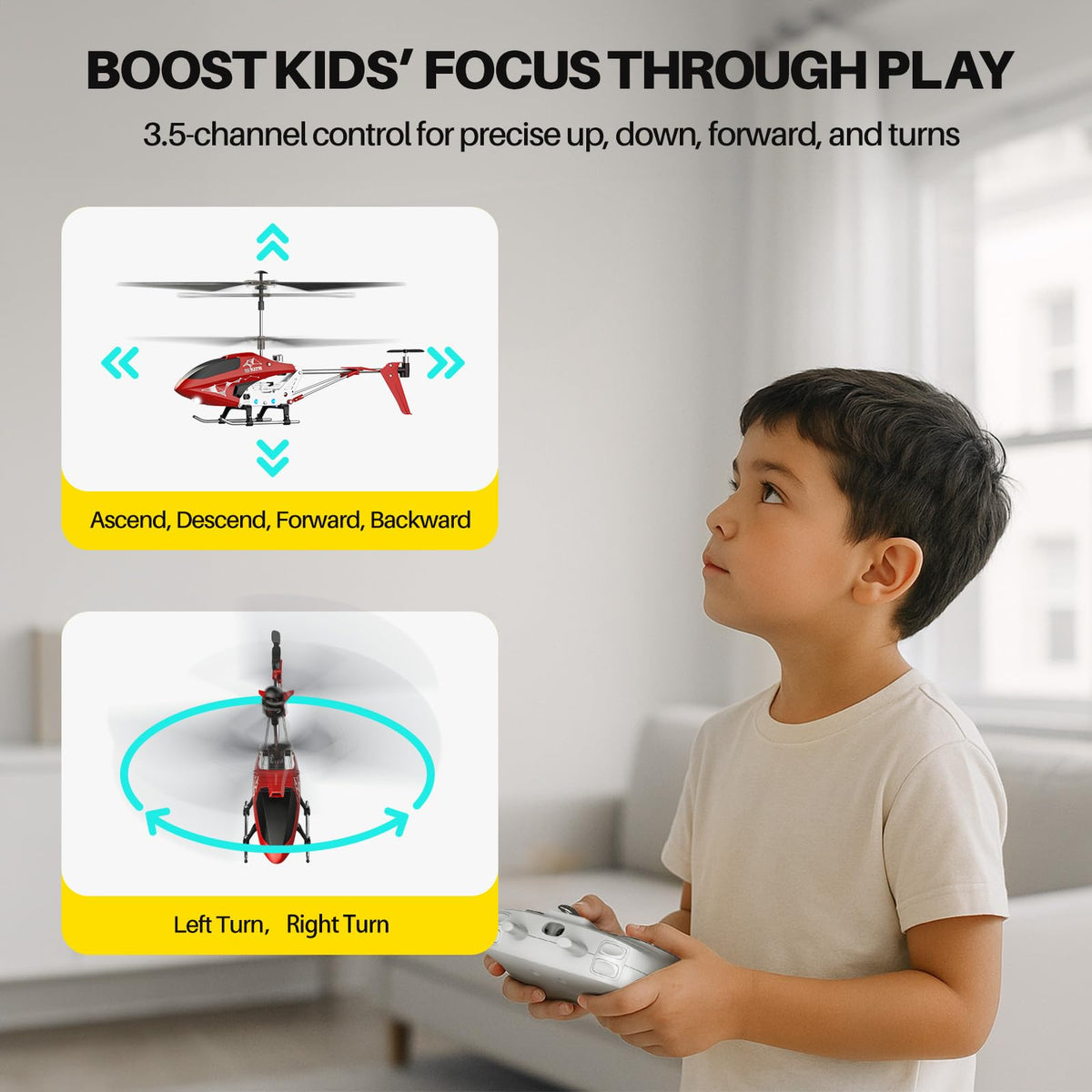 SYMA S107H-E hovering with altitude hold supports stable practice for newcomers