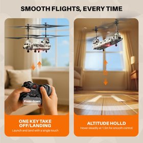 SYMA S52H dual safety system helps protect blades and motor