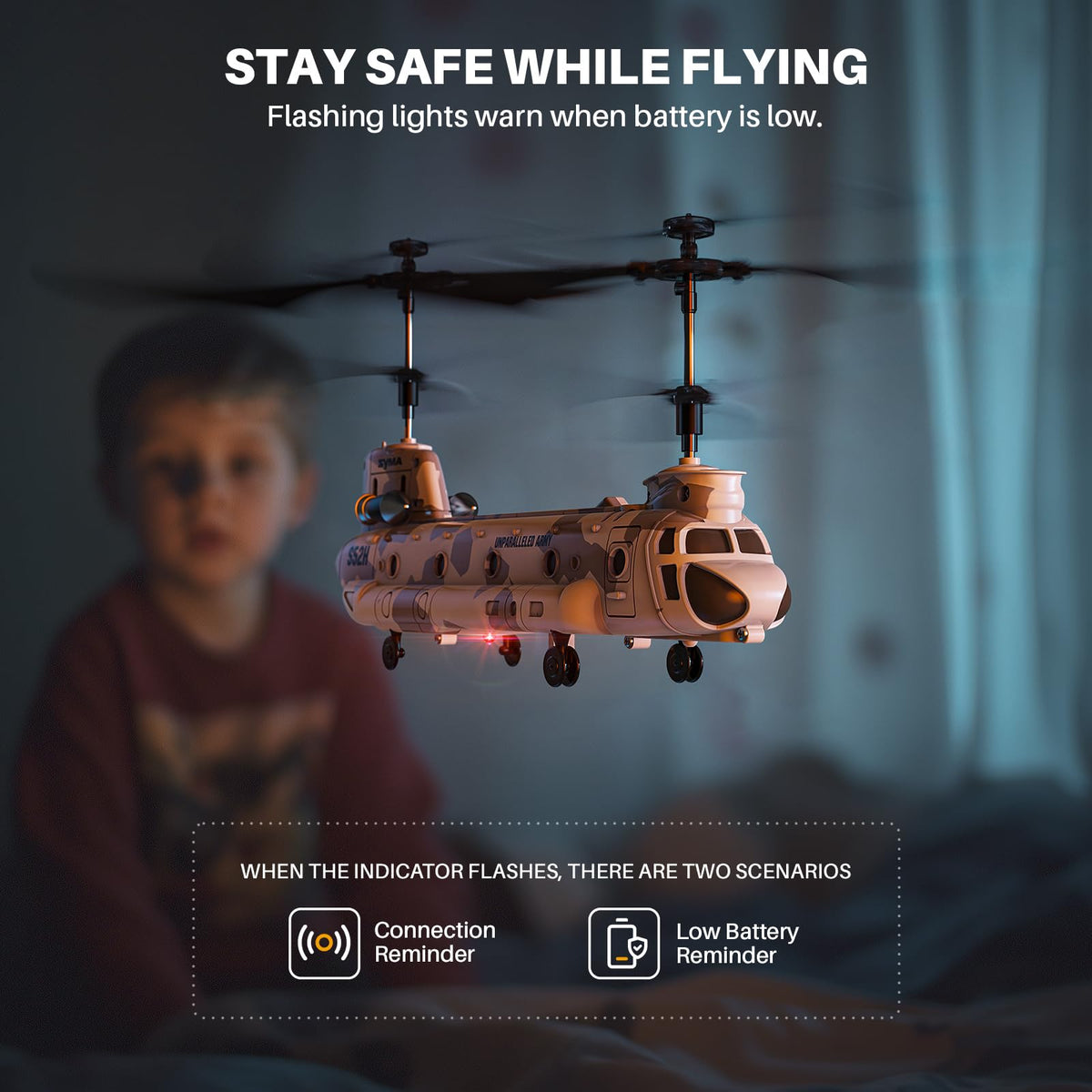 SYMA S52H gyroscope stability supports smoother piloting and responsive handling