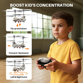 SYMA S52H LED light increases visibility during dusk or low-light flights