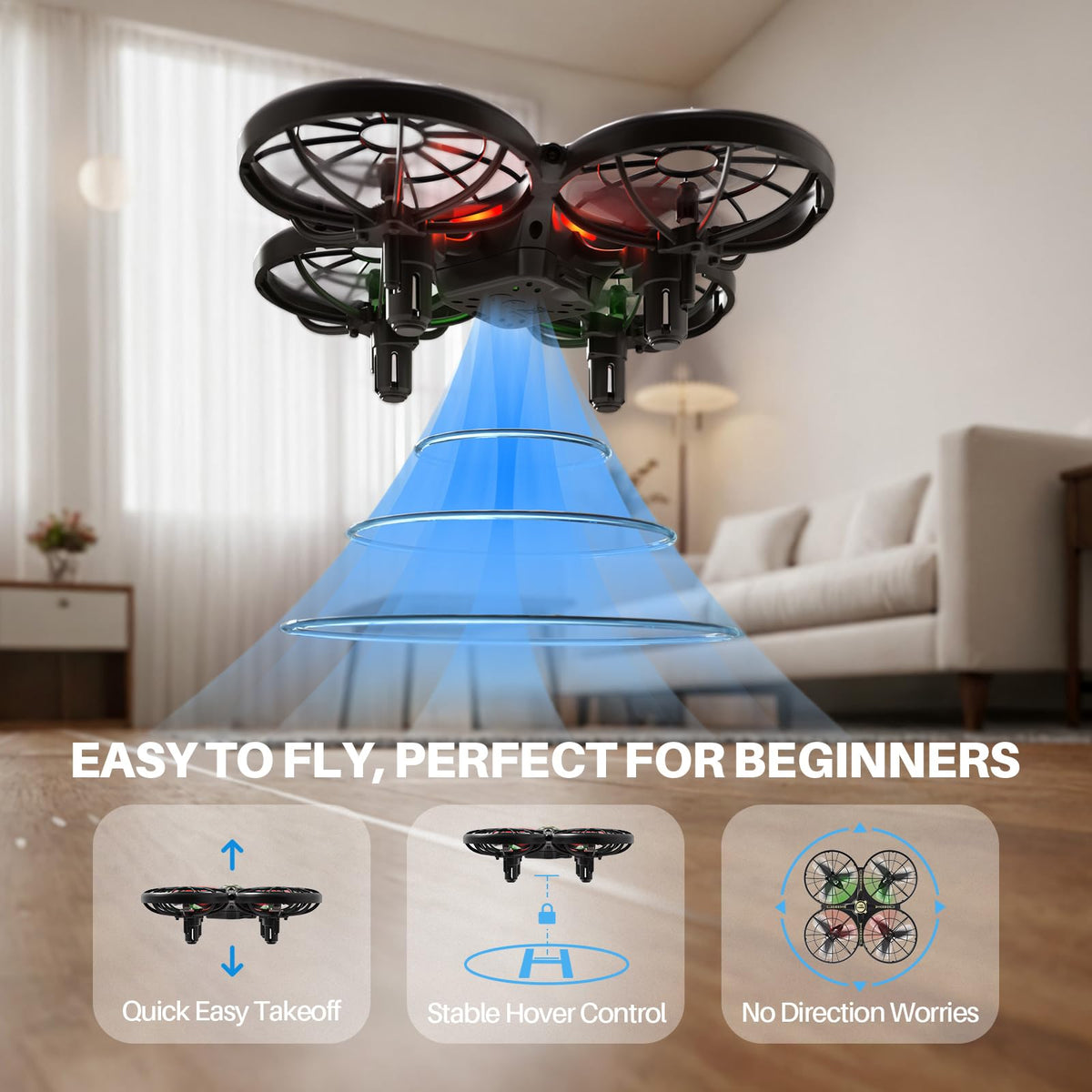 SYMA X100 360° flips add quick, fun challenges for family drone games.