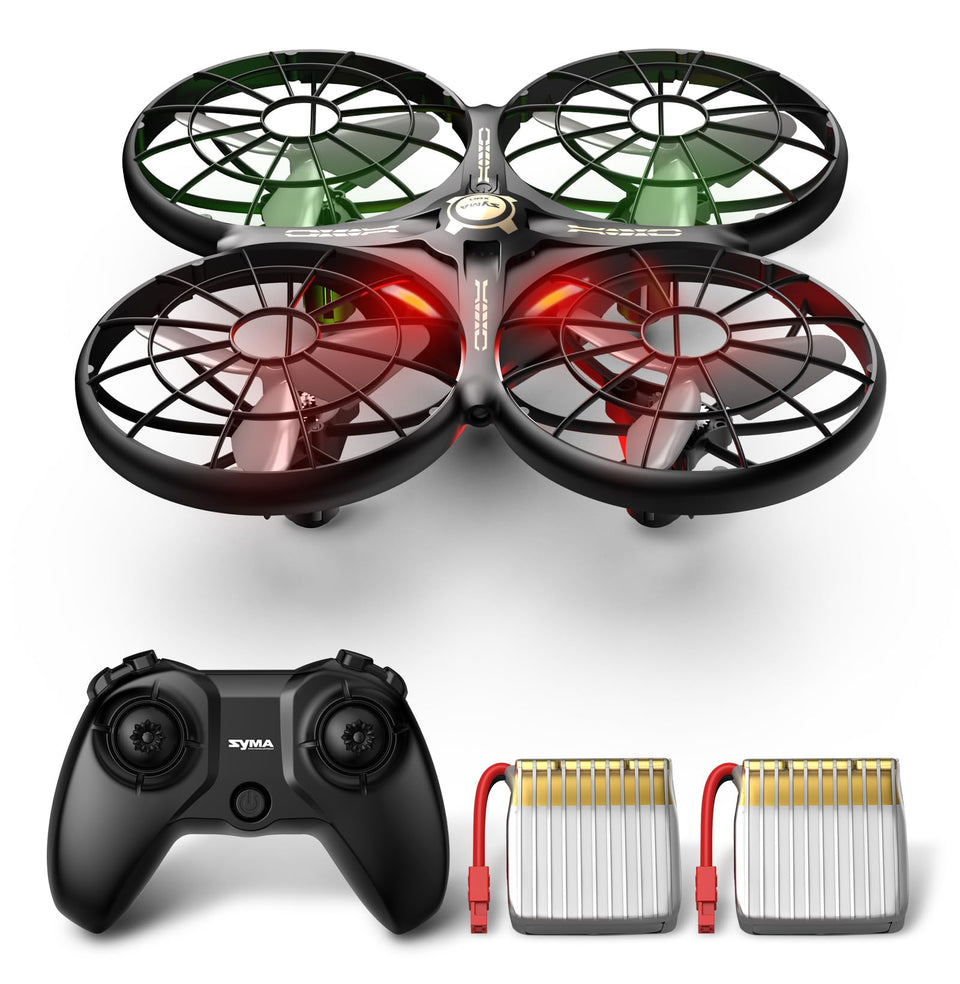 SYMA X100 with indoor obstacle sensors enables safer play in tight rooms.