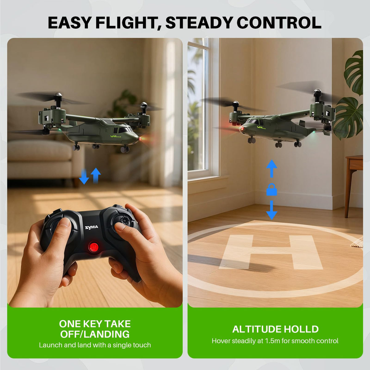 SYMA X550 beginner-friendly RC plane ideal for newcomers and family fun