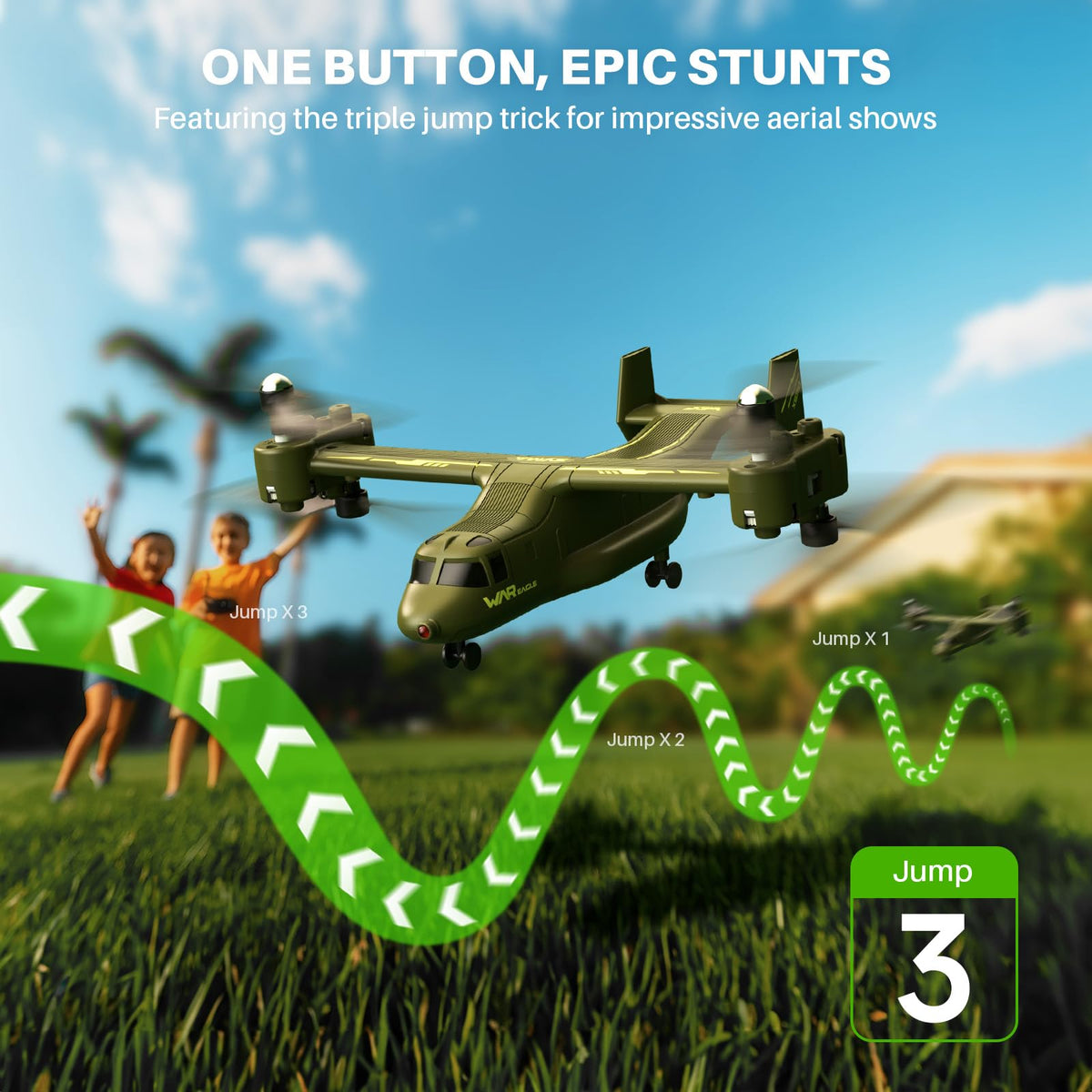 SYMA X550 one-key takeoff and landing for easy learning and confidence