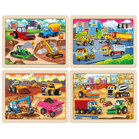 SYNARRY 24-piece monster truck puzzle set designed for engaging hands-on assembly