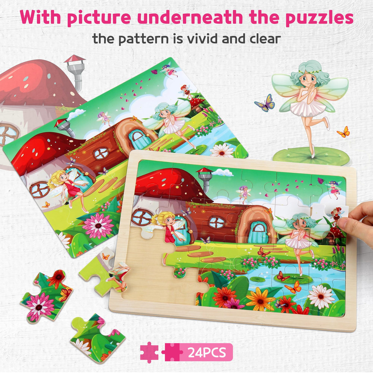 SYNARRY 4-in-1 princess puzzle helps problem-solving in a playful setup.