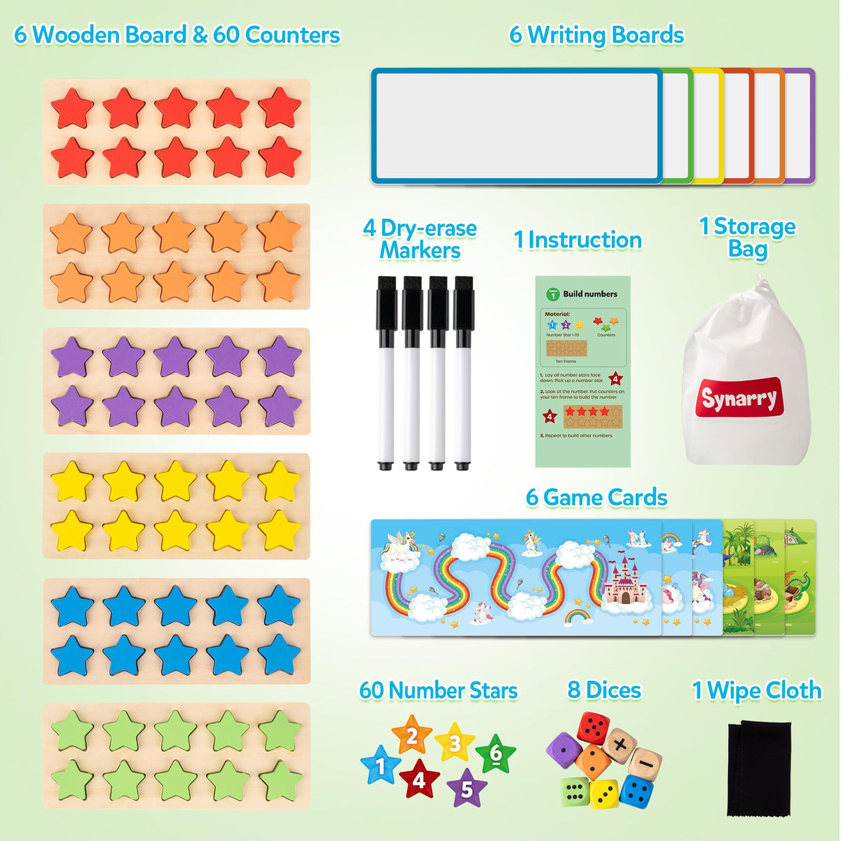 SYNARRY animal-themed math cards boost engaging practice.