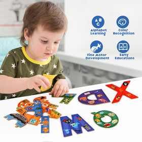 SYNARRY colorful letter pieces support early literacy in a fun way.
