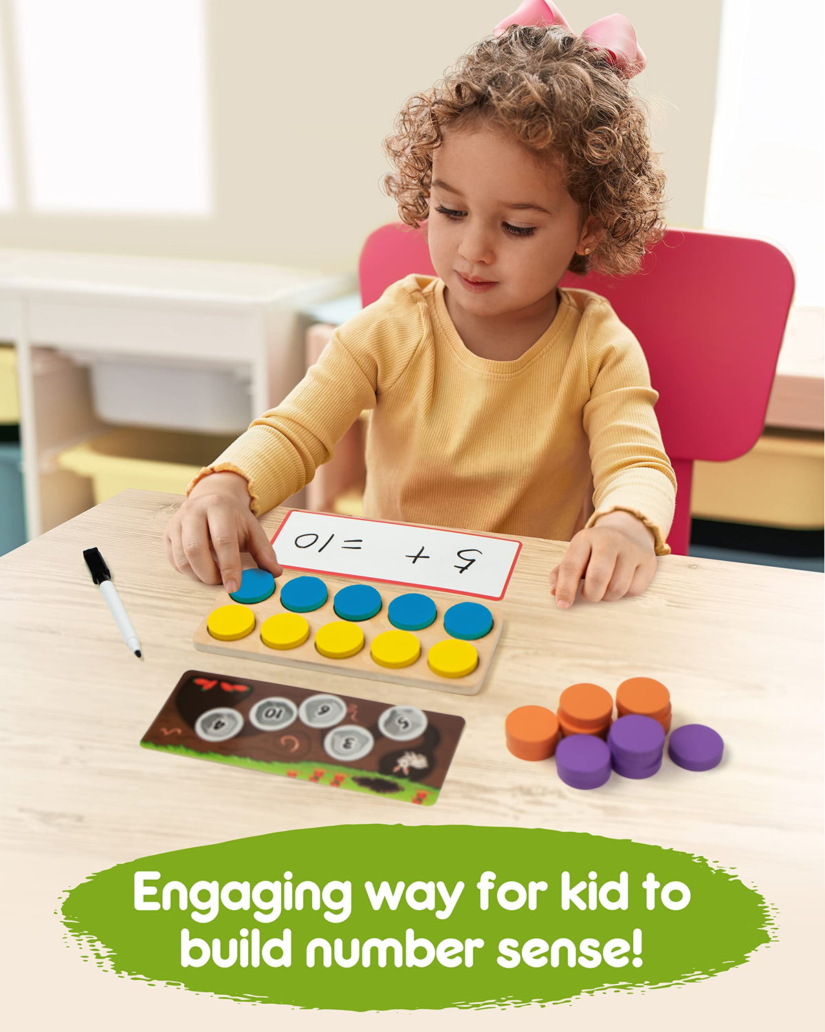 Synarry six dice for interactive math play and practice