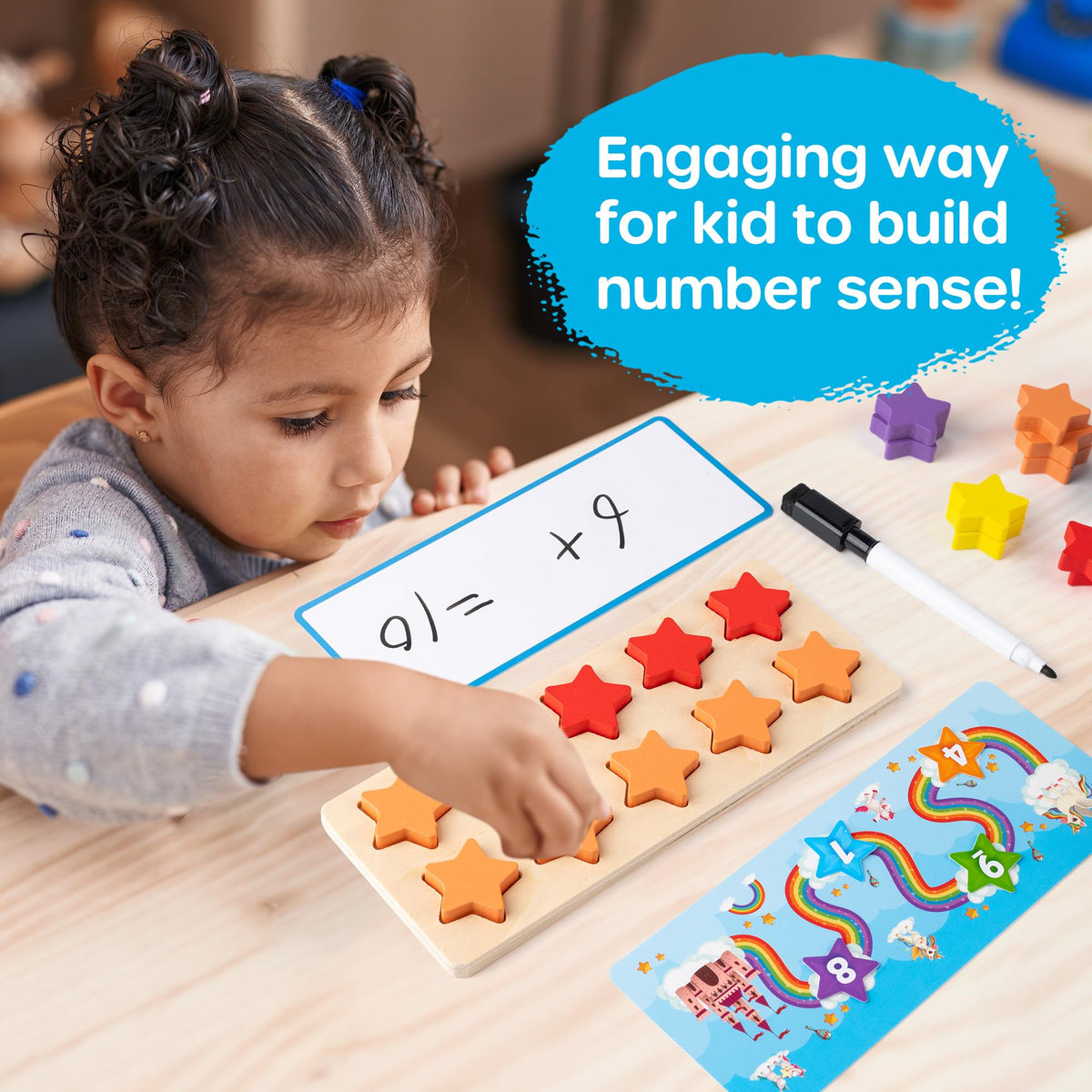 SYNARRY dry-erase markers in a 4-pack for flexible math work.
