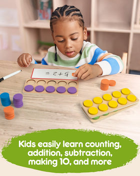 Synarry dry-erase markers included for reusable math problems