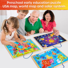 SYNARRY finished-frame puzzle keeps pieces neatly arranged during play.