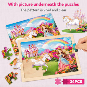 SYNARRY finished puzzle with sturdy frame for easy assembly