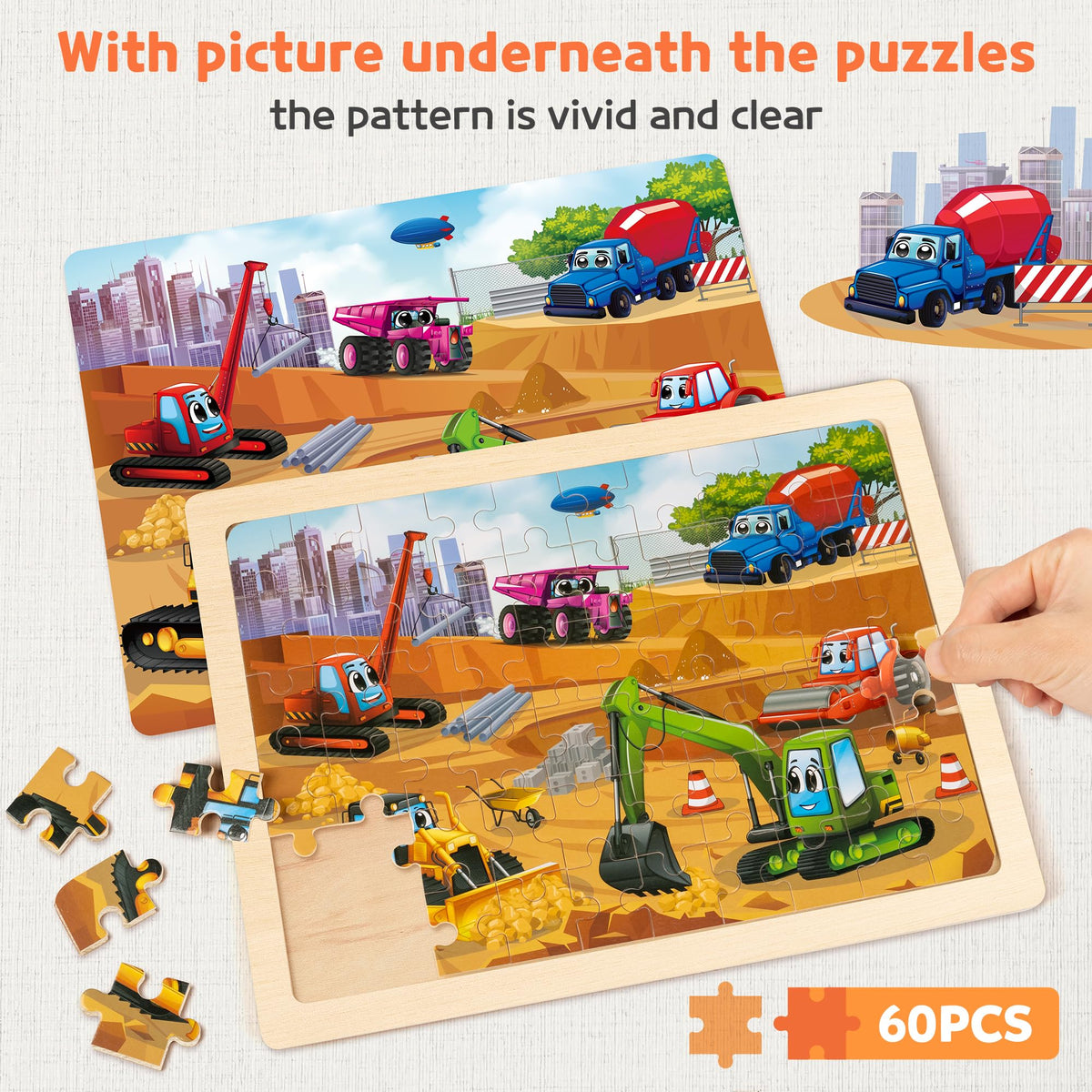 SYNARRY finished puzzle size view showing 11.8 by 8.8 inch layout.