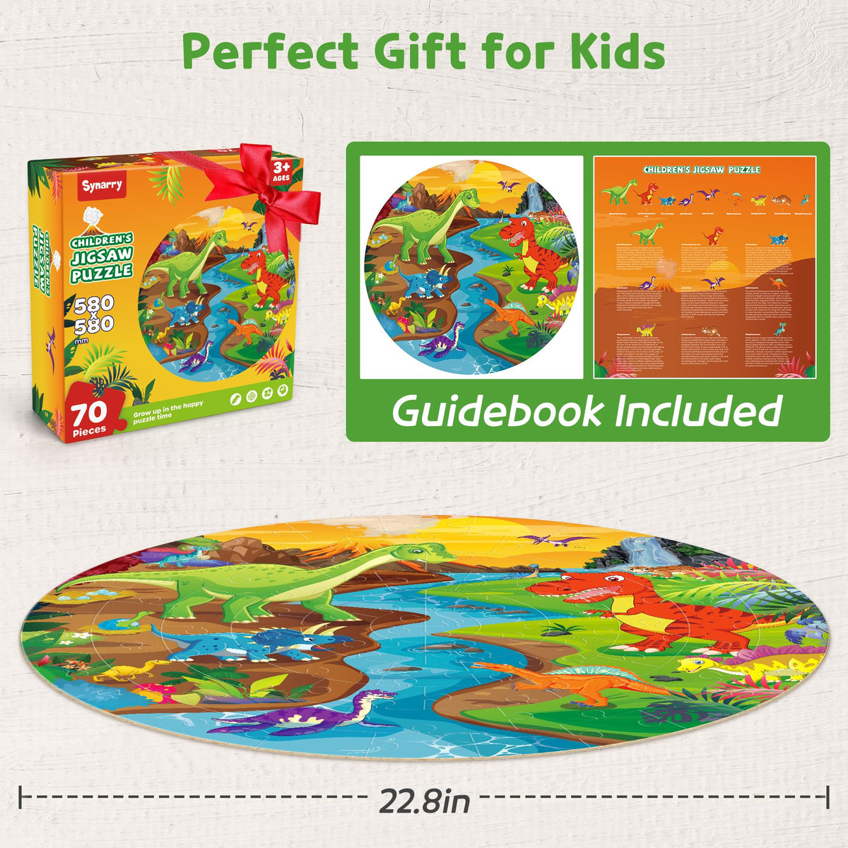 SYNARRY floor puzzles make a thoughtful gift for kids ages 3 to 9