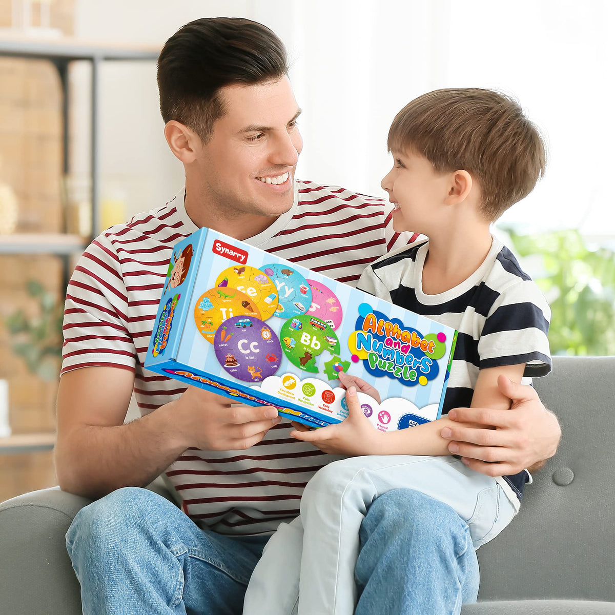 SYNARRY gift-ready puzzle set for kids aged 3 and up