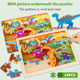 SYNARRY wooden frame holding puzzle pieces steady during assembly