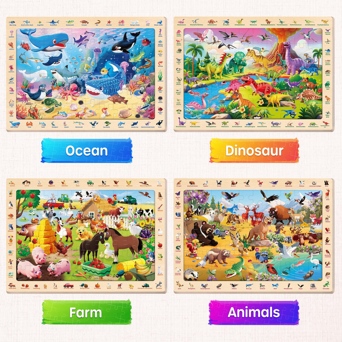 SYNARRY Ocean puzzle-2 highlights waves and fish for calm screen-free time
