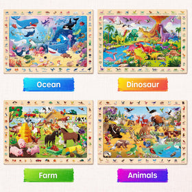 SYNARRY Ocean puzzle-2 highlights waves and fish for calm screen-free time