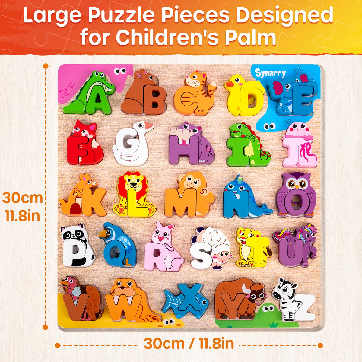 SYNARRY puzzle promotes open-ended play and independent learning through word building.