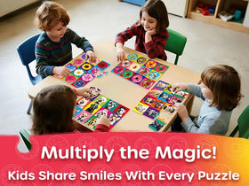SYNARRY puzzle family time, durable 100-piece set for shared play